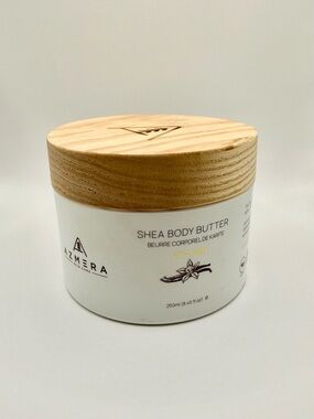 AZMERA Shea Body Butter Vanilla Bean 8.45 oz / 250ml Moisturizing Skin Care